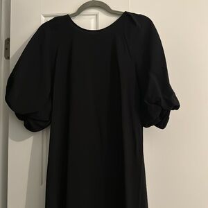 H&M black midi dress
